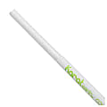Karat Earth Jumbo Wrapped Paper Straws, 7-3/4" x 3/16", White, Case Of 2000 Straws 1 thumbnail image