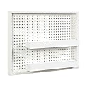 Sauder® Craft Pro Wall Mount Peg Board With Shelf, 22-1/8"H x 28"W, White