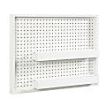 Sauder® Craft Pro Wall Mount Peg Board With Shelf, 22-1/8"H x 28"W, White 1 thumbnail image