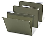 Office Depot® Brand Hanging Folders, 1/3 Cut, Letter Size, 100% Recycled, Green, Pack Of 25 1 thumbnail image