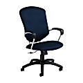 Global® Supra Tilter Chair, High-Back, 42"H x 26"W x 27"D, Blue Bayou/Black