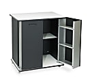 Vertiflex Refreshment Stand, 33 1/2"H x 29 1/2"W x 21"D, Black/White 1 thumbnail image