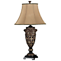 Kenroy Sofie Table Lamp, Golden Bronze Finish Base/Light Gold Shade
