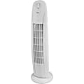 Comfort Zone CZTF329WT Portable Fan - 203.2 mm Diameter - 3 Speed - Oscillating, Quiet Operation, Carrying Handle, Breeze Mode, Space Saving - 29" Height x 4.5" Width x 9.8" Depth - Plastic - White