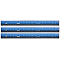Victor Easy Read Ruler, Stainless Steel, Blue/Black, 18", Pack Of 3 1 thumbnail image