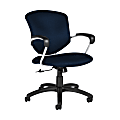 Global® Supra Tilter Chair, Mid-Back, 39"H x 26"W x 26"D, Blue Bayou/Black