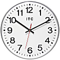 Infinity Instruments Prosaic Wall Clock, 12", Silver 1 thumbnail image