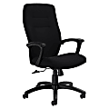 Global® Synopsis Tilter Chair, High-Back, 43 1/2"H x 24 1/2"W x 26 1/2"D, Ebony/Black 1 thumbnail image