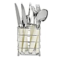 Gibson Everyday Fairfield 16-Piece Flatware Set With Wire Caddy, Egg Shell 1 thumbnail image