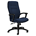 Global® Synopsis Tilter Chair, High-Back, 43 1/2"H x 24 1/2"W x 26 1/2"D, Admiral/Black
