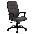 Global® Synopsis Tilter Chair, High-Back, 43 1/2"H x 24 1/2"W x 26 1/2"D, Slate/Black