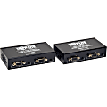 Tripp Lite VGA over Cat5 Cat6 Monitor Video Extender 2 Local 2 Remote EDID 60Hz - 1 Input Device - 2 Output Device - 500 ft Range - 2 x Network (RJ-45) - 1 x VGA In - 4 x VGA Out - 1920 x 1440