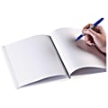 Ashley Portrait Hardcover Blank Pages Book - 28 Pages - Plain - 8 1/2" x 11" - White Paper - Hard Cover, Durable - 1Each