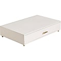 U Brands® Juliet Collection Monitor Stand, 20 lb Load Capacity, 16.5"H x 10.3"W x 3.5"D, Desktop, Table, Pine Wood, Brass, White 1 thumbnail image