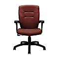 Global® Synopsis Tilter Chair, Mid-Back, 39 1/2"H x 24 1/2"W x 26 1/2"D, Russet/Black