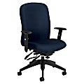 Global® Truform Multi-Tilter Chair, High-Back, Blue Bayou/Black, Standard Model