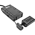 Tripp Lite 6-Outlet Surge Protector Power Strip, 4 USB Ports, 6 ft. Cord, 1080 Joules, Diagnostic LED, Black Housing - TLP66USBR 1 thumbnail image
