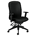 Global® Truform Multi-Tilter Chair, High-Back, Black Coal/Black, Standard Model