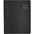 2024 AT-A-GLANCE® Contemporary Weekly/Monthly Planner, 8-1/4" x 11", Charcoal, January To December 2024, 70950X45