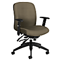 Global® Truform Multi-Tilter Chair, Mid-Back, Sandcastle/Black