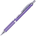 Pentel EnerGel Alloy Retractable Gel Pens - 0.7 mm Pen Point Size - Refillable - Violet Gel-based Ink - Violet Metal Barrel - 1 Each