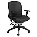 Global® Truform Multi-Tilter Chair, Mid-Back, Granite Rock/Black, Standard Model 1 thumbnail image