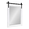 Uniek Kate And Laurel Cates Rectangle Mirror, 30-1/4”H x 24”W x 1-1/4”D, White 1 thumbnail image