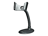 Manhattan Handheld Barcode Scanner Stand, Gooseneck with base, suitable for table mount or wall mountable, Black, Lifetime Warranty, Box - Barcode scanner stand - counter mountable, wall mountable - black