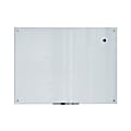 U Brands® Frameless Magnetic Dry-Erase Board, Glass, 48" x 36", Frosted White (Actual Size 47" x 35")