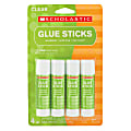 Scholastic Glue Sticks, 0.32 Oz., Clear, Pack Of 4 1 thumbnail image