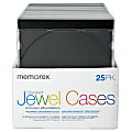 Memorex® Standard Jewel Cases, Black, Pack Of 25