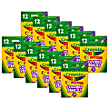 Crayola Short Colored Pencils, Assorted Colors, 12 Per Pack, Set Of 12 Packs 1 thumbnail image
