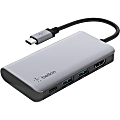 Belkin USB-C 4-in-1 Multiport Adapter, Laptop Docking Station, 2x USB-A 3.0, 4k HDMI, 100W Power Delivery - USB Type C - USB Type-C - Wired 1 thumbnail image