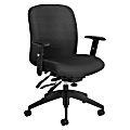 Global® Truform Multi-Tilter Chair, Mid-Back, Granite Rock/Black, Heavy Duty Model 1 thumbnail image