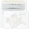 Custom Embellished Sympathy Greeting Cards With Blank Foil-Lined Envelopes, 7-3/4" x 5-3/8", With Sympathy, Box Of 25 Cards 1 thumbnail image