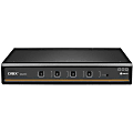Vertiv Cybex SC900 Secure KVM | Dual Head | 4 Port Universal DisplayPort | NIAP version 4.0 Certified - Secure Desktop KVM Switches | Secure KVM Switch | Dual Head | NIAP Certified | Secure Keyboard