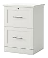 Realspace® 17"D Vertical 2-Drawer File Cabinet, White 1 thumbnail image