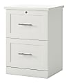 Realspace® 17"D Vertical 2-Drawer File Cabinet, White