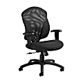 Global® Tye Mesh Tilter Chair, Mid-Back, 41"H x 25"W x 26"D, Granite Rock/Black