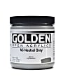 Golden OPEN Acrylic Paint, 8 Oz Jar, Neutral Gray N5