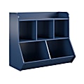 Ameriwood Home Tyler Kids 31”H 5-Cube Toy Storage Bookcase, Navy