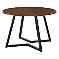 Office Star Metro Round Dining Table, 30-1/4”H x 45-1/2”W x 45-1/2”D, Oak Veneer/Black 1 thumbnail image