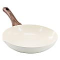 Oster Amberg Choice Forged Aluminum Ceramic Nonstick Frying Pan, 9-1/2”, Off-White 1 thumbnail image
