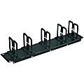 Eaton Tripp Lite Series Rack Enclosure Cabinet Horizontal Cable Ring Flexible 2URM - Rack cable management kit - black - 2U - 19" 1 thumbnail image