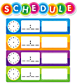 Color Your Classroom Schedule Mini Bulletin Board Set, Assorted Colors 1 thumbnail image
