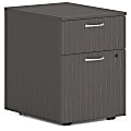 HON Mod HLPLPMBF Pedestal, 20"H x 15"W x 20"D, 2 x Box, File Drawer(s), Slate Teak 1 thumbnail image