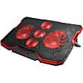 Enhance Cryogen 2 Laptop Cooling Pad (Red) - Upto 17" Screen Size Notebook, Gaming Console Support - 5 Fan(s) - 523.6 gal/min - Red