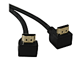 Tripp Lite 6ft High Speed HDMI Cable Digital Video with Audio 2 Right Angle Connectors 4K x 2K M/M 6' - HDMI cable - HDMI male to HDMI male - 6 ft - double shielded - black - right-angled connector 1 thumbnail image