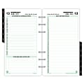 Day-Timer® 90% Recycled Reference Refill, 3 3/4" x 6 3/4", 2 Pages Per Day, January-December 2012
