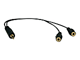 Eaton Tripp Lite Series 3.5mm Mini Stereo Cable adapter Y Splitter  - P313001 1 thumbnail image